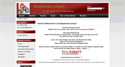 Desktop Screenshot of bastelstube-leinach.de