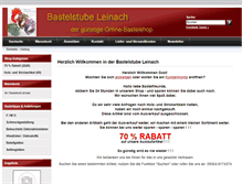 Tablet Screenshot of bastelstube-leinach.de